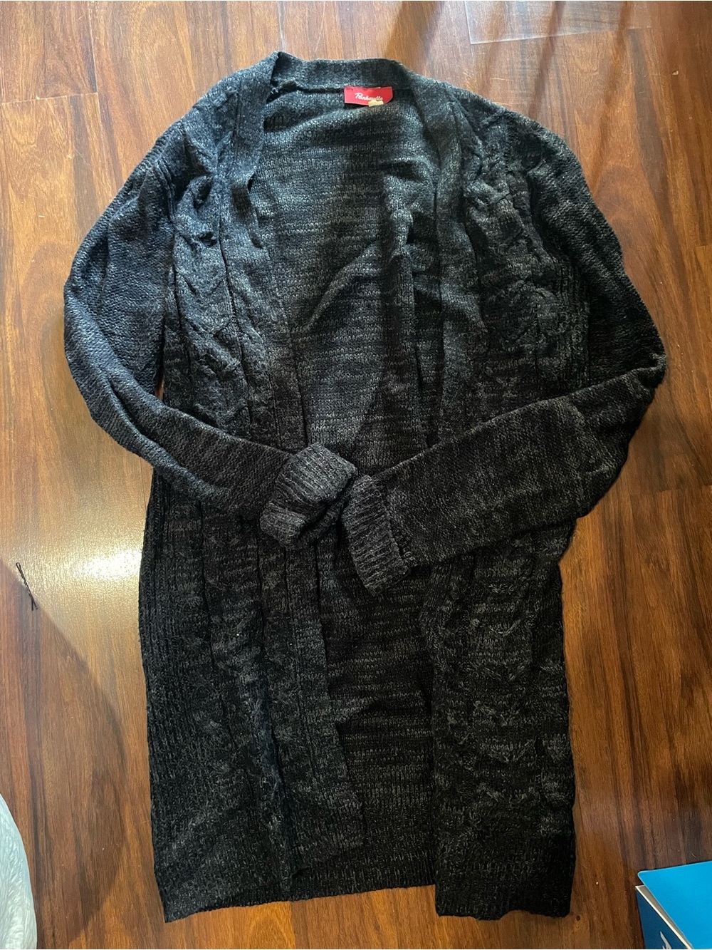 Panhandle Open-Front Black Cable-Knit Women’s Sweater Cardigan ▶️BUNDLE 5/$20◀️